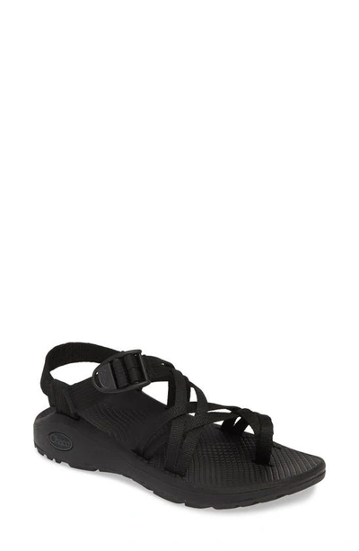 Shop Chaco Z/cloud X2 Sandal In Solid Black Fabric