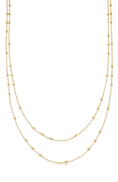Shop Missoma Double Chain Necklace In Gold