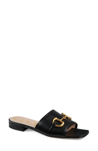 Shop Gucci Deva Slide Sandal In Black