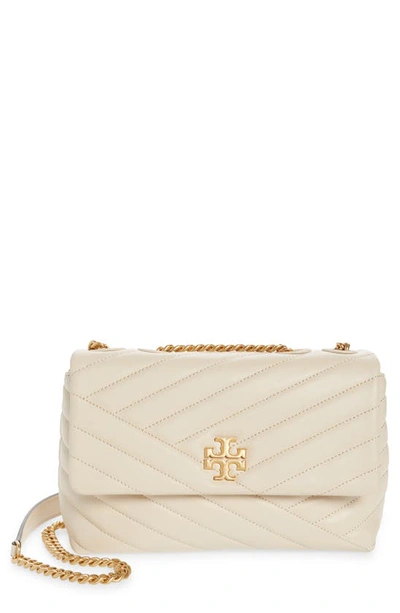 Tory Burch Kira Chevron-quilted Convertible Shoulder Bag In New Cream