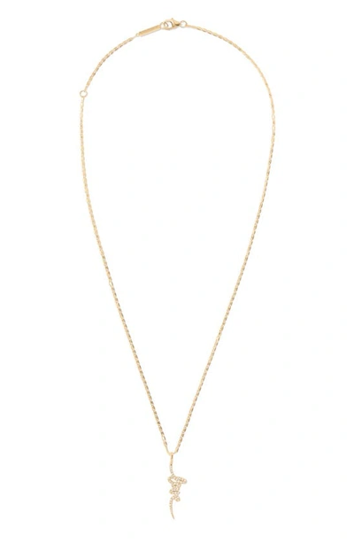 Shop Lana Jewelry Diamond Love Pendant Necklace In Yellow Gold