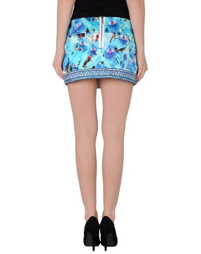 Shop Just Cavalli Mini Skirt In Turquoise