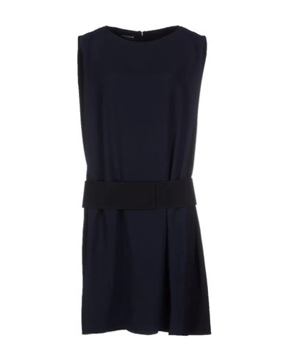 Emporio Armani Short Dresses In Dark Blue