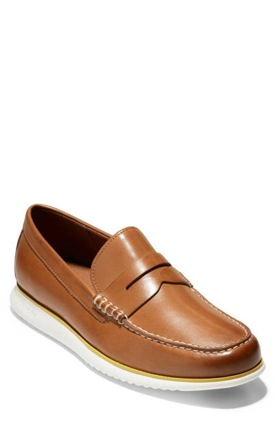 Shop Cole Haan 2.zerogrand Penny Loafer In British Tan