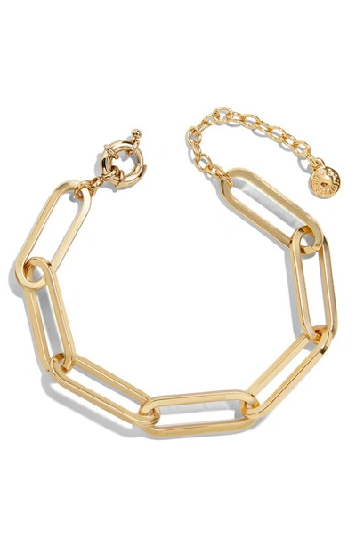 Shop Baublebar Hera Link Bracelet In Gold