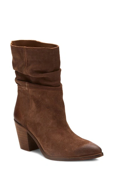 Shop Matisse Dagget Pointed Toe Boot In Brown Suede