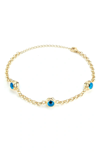 Glaze Jewelry Gold Vermeil Triple Station Bracelet In Yellow Gold