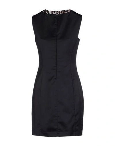 Shop Just Cavalli Short Dress In Black