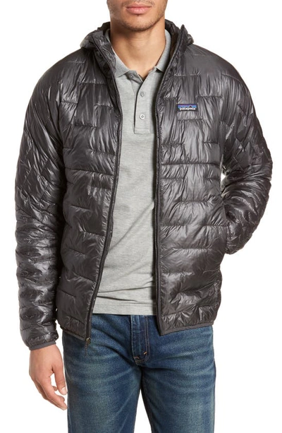 Shop Patagonia Micro Puff Jacket In Forge Grey