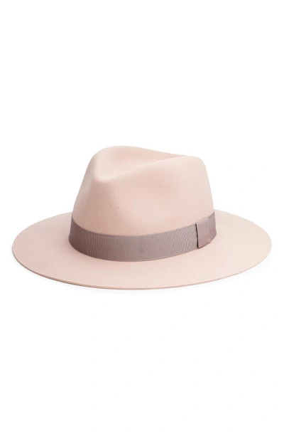 Shop Rag & Bone Lenny Wool Fedora In Light Pink