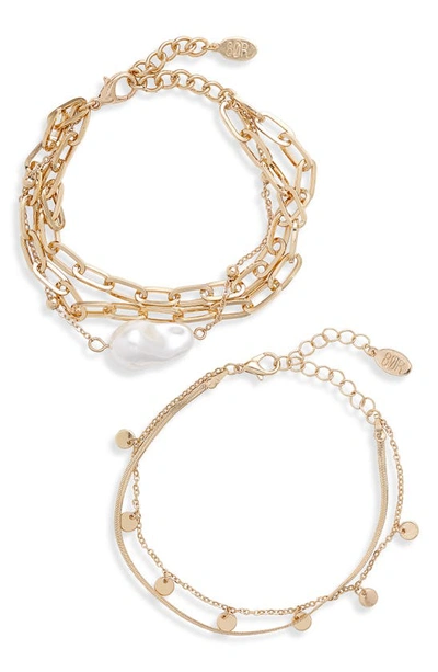 Shop 8 Other Reasons X Jenn Im Opus Set Of Two Bracelets In Gold