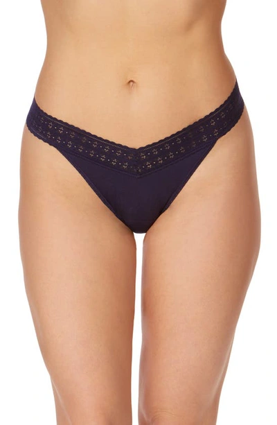 Shop Hanky Panky Dream Original Rise Thong In Indigo