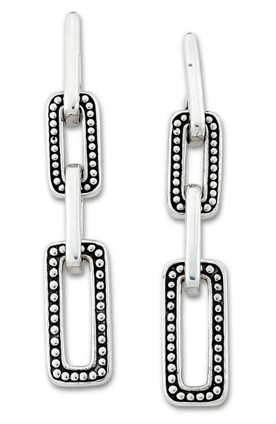 Shop Samuel B Jewelry Sterling Silver Paper Clip Chain Drop Earrings