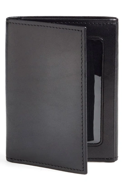 Shop Bosca Old Leather Double Id Trifold Wallet In Black