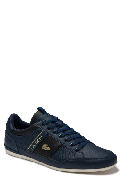Shop Lacoste Chaymon Low Top Sneaker In Navy/ Black