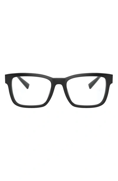 Versace 53mm Square Optical Glasses In Black