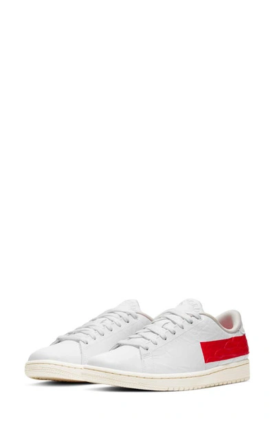 Shop Jordan 1 Centre Court Sneaker In White/ University Red/ Sail