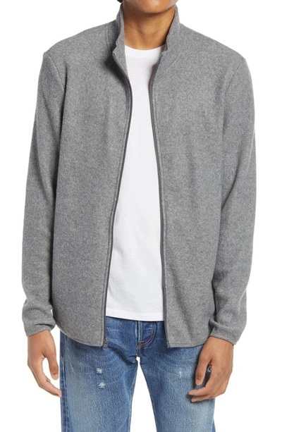 Shop Alternative Zip Teddy Jacket In Eco Grey