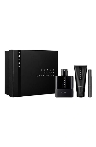 Shop Prada Luna Rossa Black Eau De Parfum Set