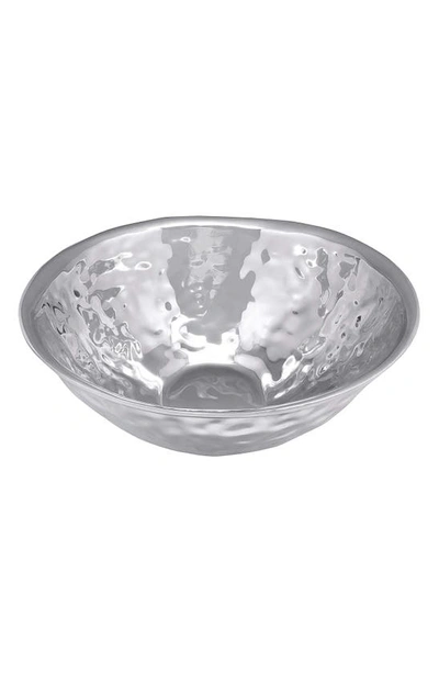 Shop Mariposa Deep Serving Bowl In Silver