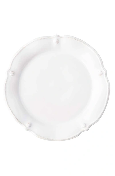 Juliska Berry & Thread Whitewash Flare Cocktail Plate In Whitewash
