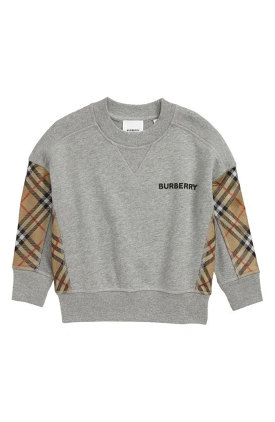 Shop Burberry Hamilton Sweatshirt In Grey Melange