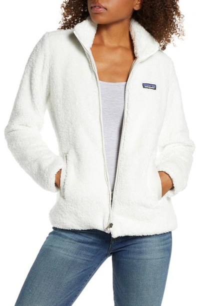 Shop Patagonia Los Gatos Fleece Jacket In Birch White