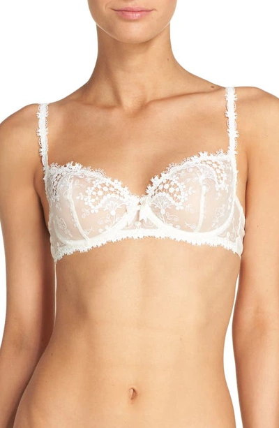 Shop Simone Perele Wish Underwire Demi Bra In Ivory