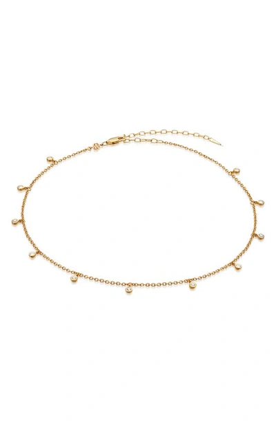 Shop Missoma Intersteller Drop Choker Necklace In Gold