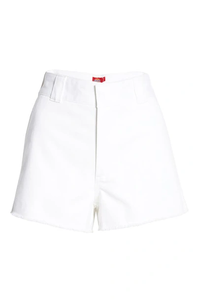 Shop Dickies Frayed Cotton Blend Worker Shorts