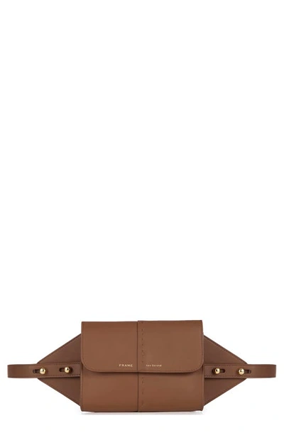 Shop Frame Les Second Leather Belt Bag In Tobacco