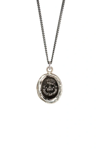 Shop Pyrrha Unbreakable Talisman Necklace In Silver