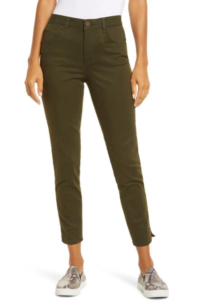 Shop Wit & Wisdom Ab-solution High Waist Ankle Skinny Pants In Duffle Green