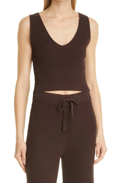 Shop A.l.c Eloise Knit Sleeveless Top In Umber