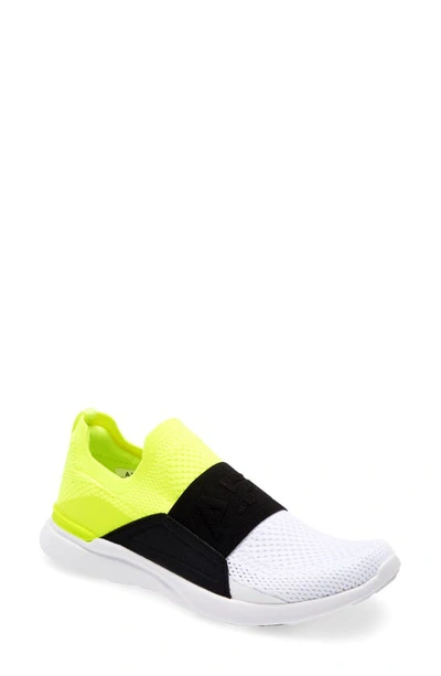 Shop Apl Athletic Propulsion Labs Techloom Bliss Knit Running Shoe In Energy / Black / White