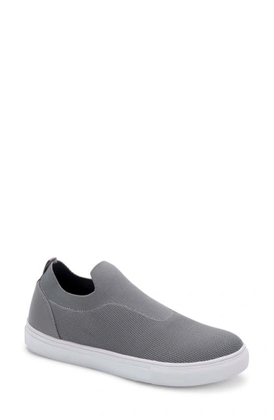 Shop Blondo Kyla Waterproof Slip-on Sneaker In Grey Knit
