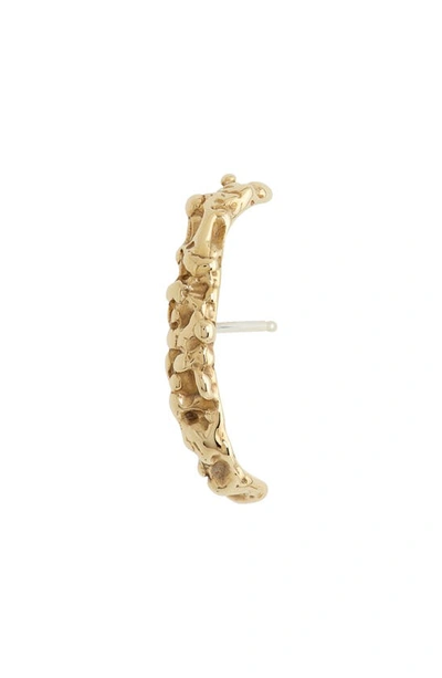 Shop Faris Roca Stud Earring In Bronze