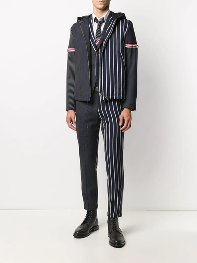 Shop Thom Browne Jackets Blue