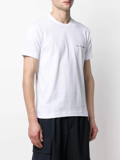 Shop Comme Des Garçons Comme Des Garcons T-shirts And Polos White