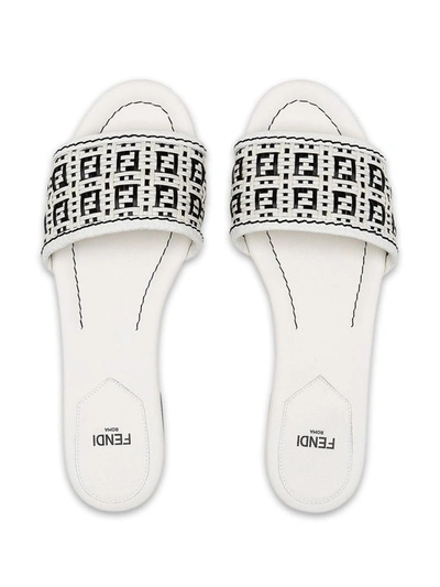 Shop Fendi Sandals White