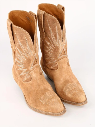 Shop Golden Goose Star Texan Boots In Brown