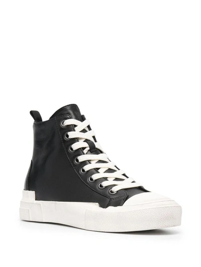 Shop Ash Black Leather Sneakers
