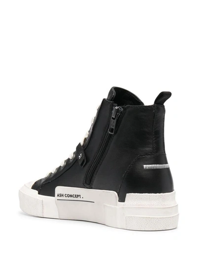 Shop Ash Black Leather Sneakers