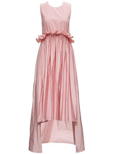 Shop Red Valentino The Black Tag Taffetas Dress In Pink