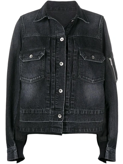 Shop Sacai Jackets Black