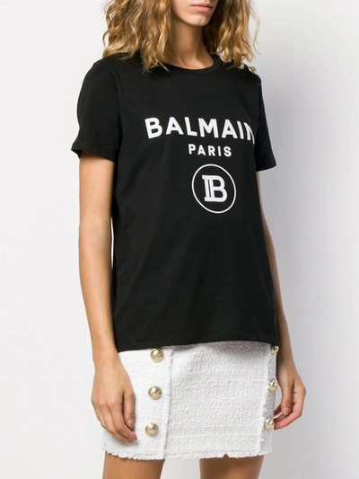 Shop Balmain T-shirts In Eab