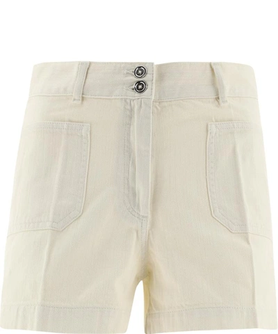 Shop A.p.c. "billie" Shorts In Beige