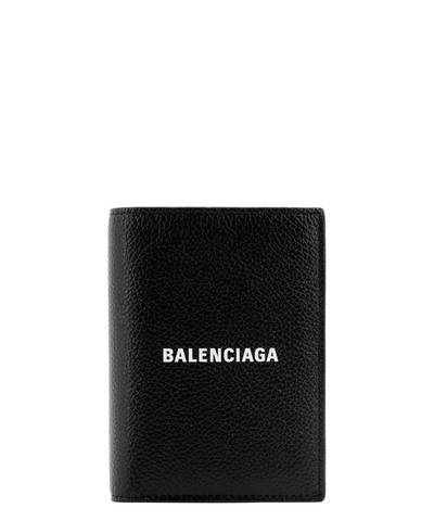 Shop Balenciaga "" Vertical Wallet In Black