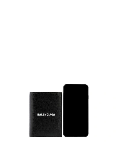 Shop Balenciaga "" Vertical Wallet In Black