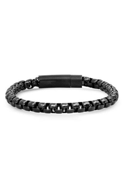 Shop Hmy Jewelry Black Stainless Steel Linked Bracelet